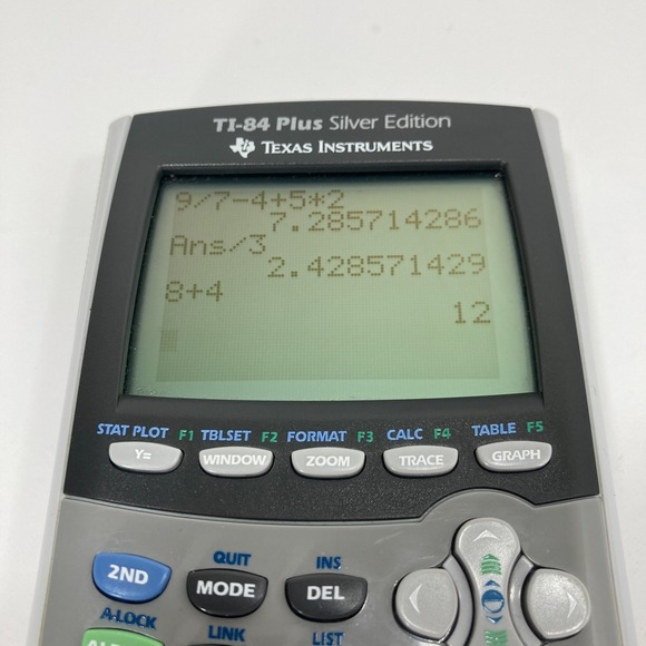 Texas Instruments TI-84 Plus Silver Edition Graphing Calculator – Tested Working - Picture 2 of 5